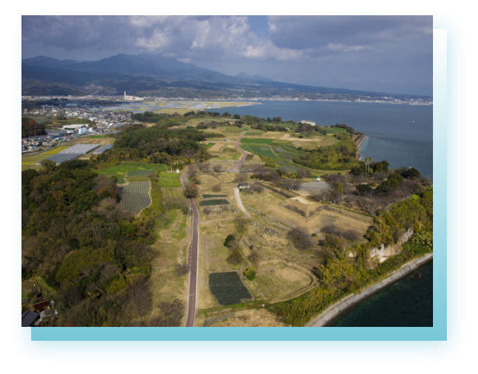 原城跡の空撮