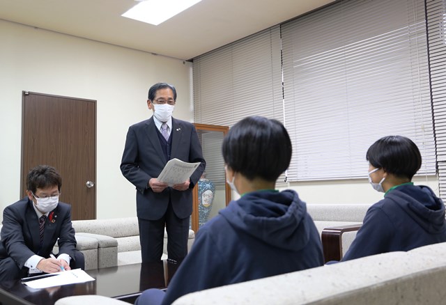 松本市長激励 松本市長激励
