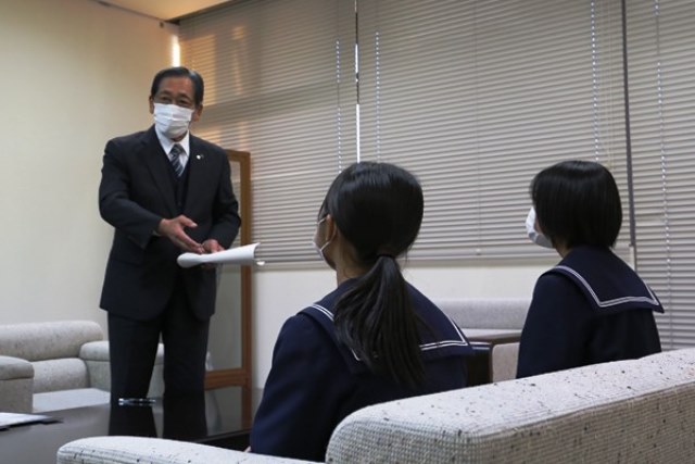 松本市長激励 松本市長激励