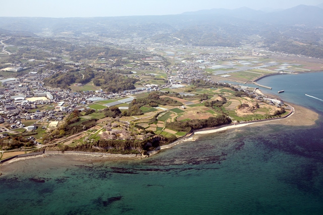 原城跡空撮