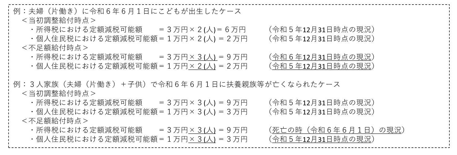 不足額給付1例