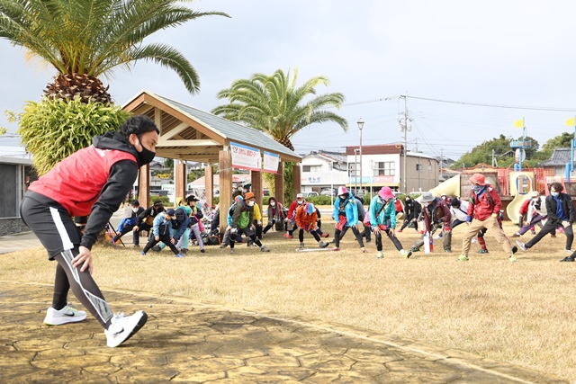 ケガをしないように準備運動 ケガをしないように準備運動